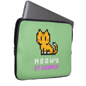 Miauw, het gaat laptop sleeve (Voorkant Rechts)