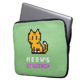 Miauw, het gaat laptop sleeve (Voorkant Links)