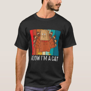 Miauw Ik Ben Kat Turkije Fake Kat Grappige Kat Lov T-shirt
