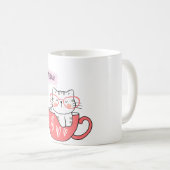 miauw in een beker koffiemok (Voorkant rechts)