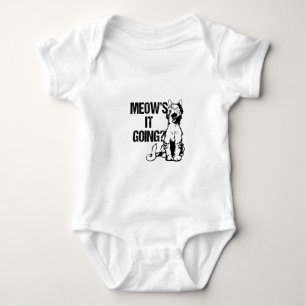 Miauw is het gaan kattenliefhebbers ontwerp romper