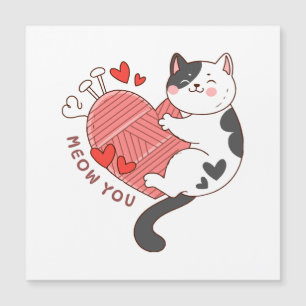 Miauw jij schattige kat Valentijnsdag