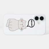 miauw kat iPhone 16 hoesje (Achterkant horizontaal)