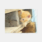 Miauw Katten 1 Fleece Deken (Voorkant (Horizontaal))