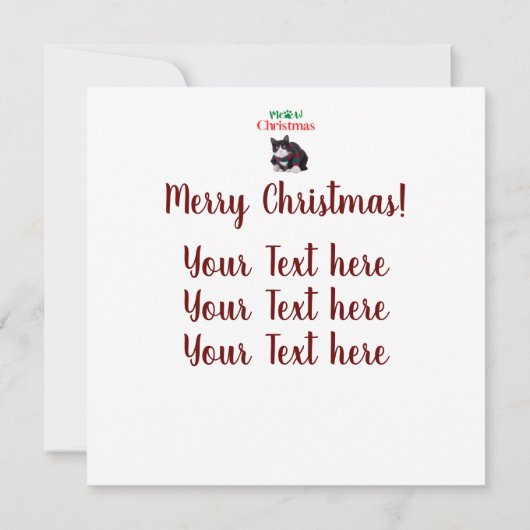 MIAUW KERSTKAT (Achterkant)