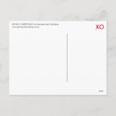 MIAUW KERSTMIS! Briefkaart (Achterkant)