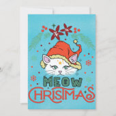 Miauw Kerstmis, Prettig Kerstfeest Feestdagenkaart (Voorkant)