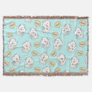 Miauw Kittens – Schattigee Cat Throw Blanket Deken