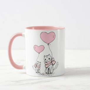 Miauw Liefde: Schattigee Kat Omhels Mok