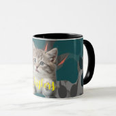 Miauw-logic Memories: gepersonaliseerde Cat Photo Mok (Voorkant rechts)