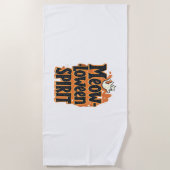 Miauw-loween Spirit Cat Strandlaken (Voorkant)