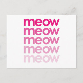 miauw meow briefkaart