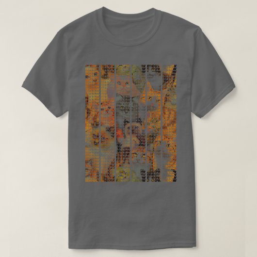 Miauw Miauw Kat gek T-shirt (Design voorkant)
