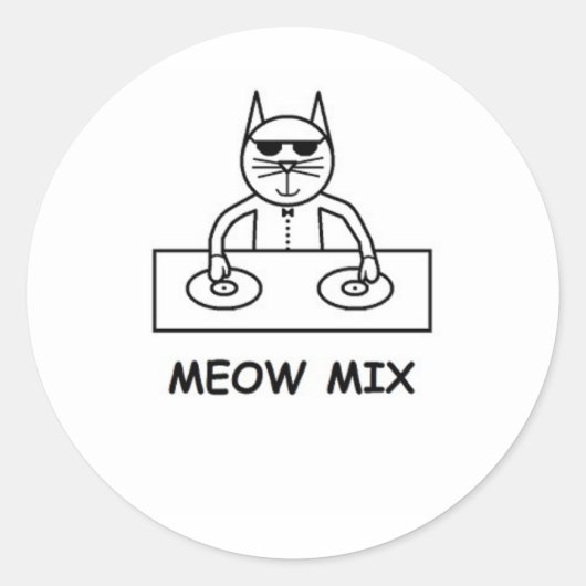 Miauw Mix Sticker (Voorkant)