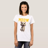 Miauw Mooie Kat Dames T-Shirt (Voorkant volledig)