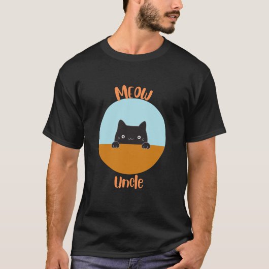 Miauw oom t-shirt (Voorkant)