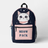 Miauw Pack met Schattigee Cat Rugzak (Voorkant)