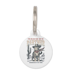Miauw Partner Cowboy Kat Huisdierpenning