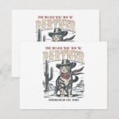 Miauw Partner Cowboy Kat  Informatiekaartje (Voorkant / Achterkant)