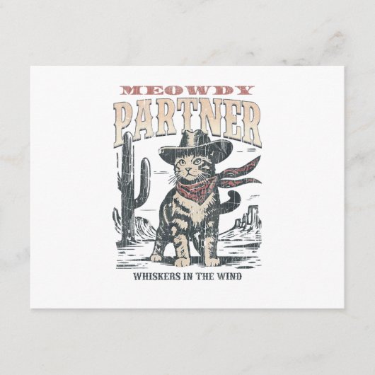 Miauw Partner Cowboy Kat  Informatiekaartje (Voorkant)