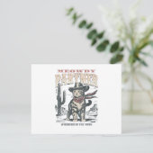 Miauw Partner Cowboy Kat  Informatiekaartje (Staand voorkant)