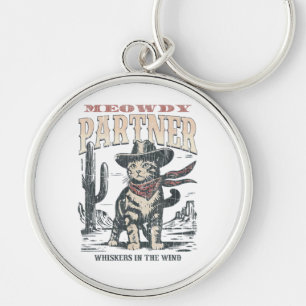 Miauw Partner Cowboy Kat Sleutelhanger