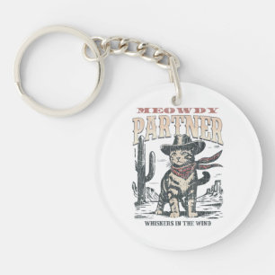 Miauw Partner Cowboy Kat Sleutelhanger