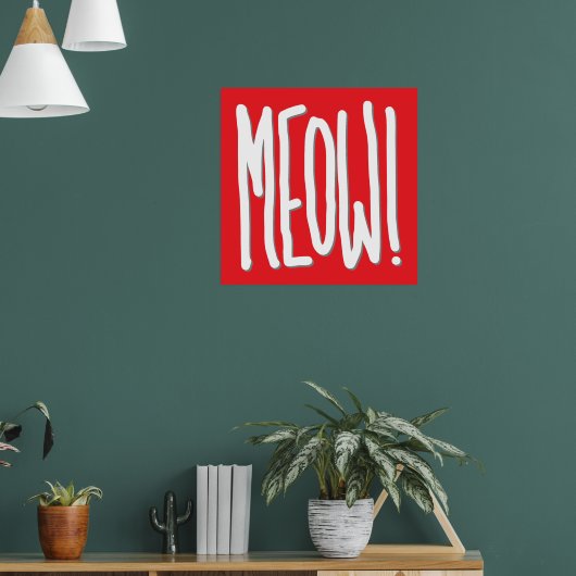 Miauw! Poster (Woonkamer 1)