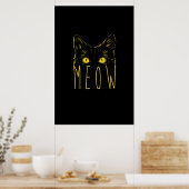 Miauw - Poster (Keuken)