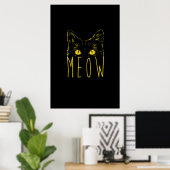Miauw - Poster (Thuiskantoor)
