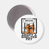 Miauw (red me) magneet (Voorkant / Achterkant)