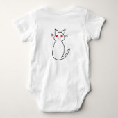 Miauw !! Schattige voor baby's Romper (Achterkant)