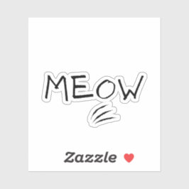 Miauw Sticker