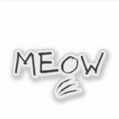 Miauw Sticker (Voorkant)