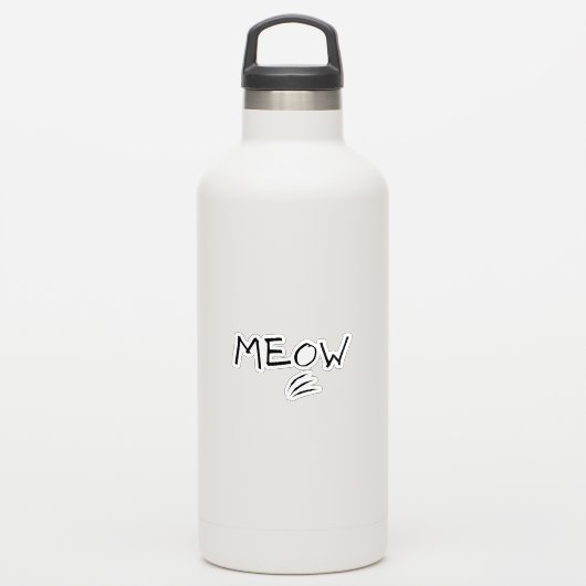 Miauw Sticker (Waterfles)