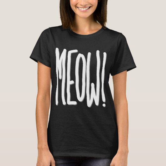 Miauw! T-shirt (Voorkant)