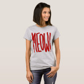 Miauw! T-shirt (Voorkant volledig)
