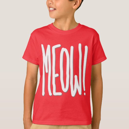 Miauw! T-shirt (Voorkant)
