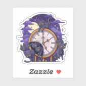 Miauw-tastic Midnight - Halloween Cat Takeover Sticker (Vel)