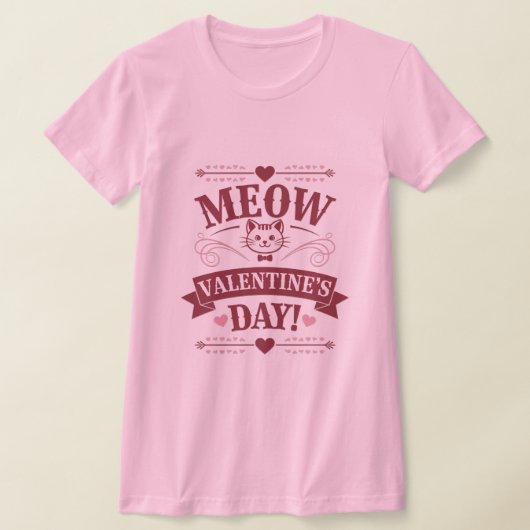 Miauw Valentijn T-shirt (Laagn)