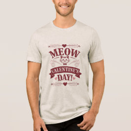 Miauw Valentijn Tri-Blend Shirt