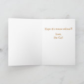 Miauw-Velous van de Cat Birthday Kaart (Binnen)