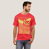 Miauw vintage vintage retro t-shirt (Voorkant volledig)
