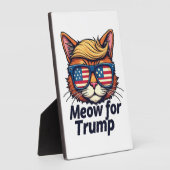 Miauw voor Trump Maak Katten Veilig Again Verkiezi Fotoplaat (Zijkant)