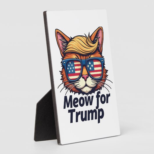 Miauw voor Trump Maak Katten Veilig Again Verkiezi Fotoplaat (Zijkant)