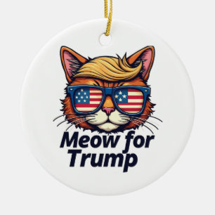 Miauw voor Trump maakt katten weer veilig bij verk Keramisch Ornament