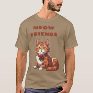 Miauw Vrienden grappig T-shirt
