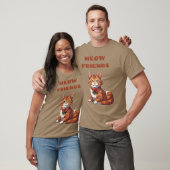 Miauw Vrienden grappig T-shirt (Unisex)