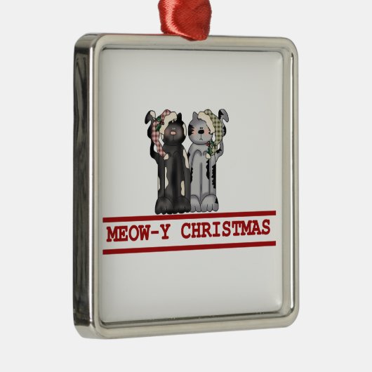 Miauw-y Kerst Keepsake Ornament (Rechts)