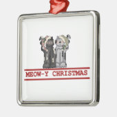 Miauw-y Kerst Keepsake Ornament (Links)